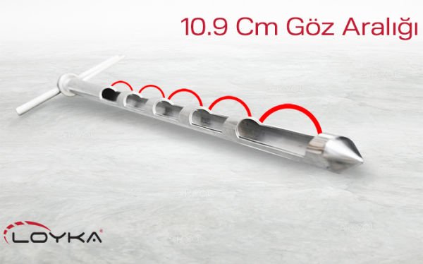 Loyka UST-100K Krom Üstten Boşaltmalı Numune Alma Sondası